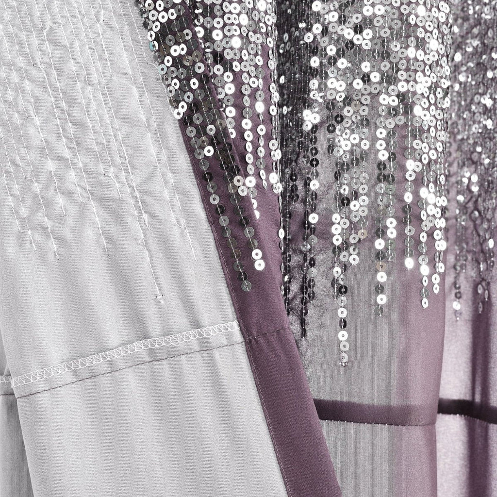 Shimmer Sequins Window Curtain Panel Set