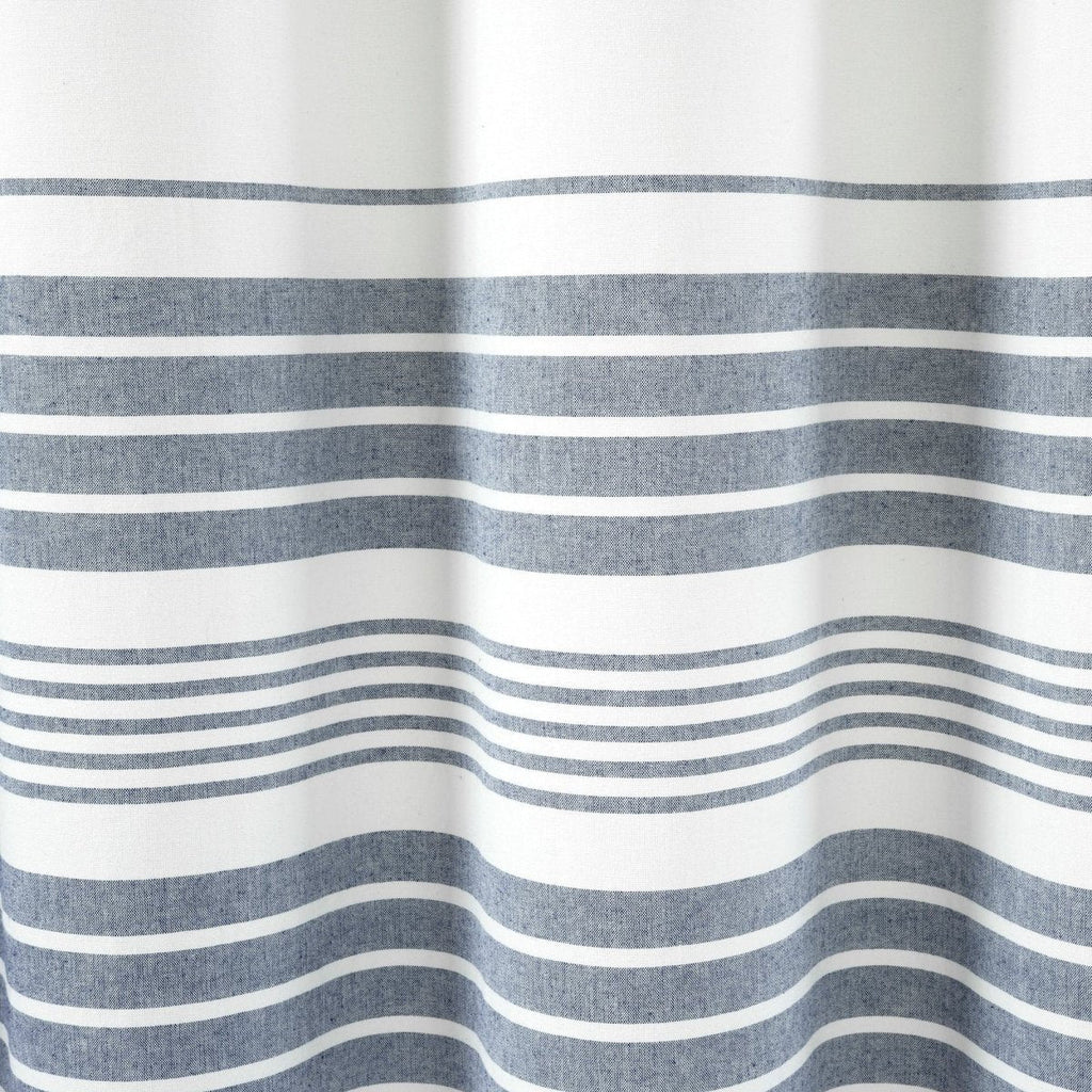 Nantucket Yarn Dyed Tassel Fringe Shower Curtain